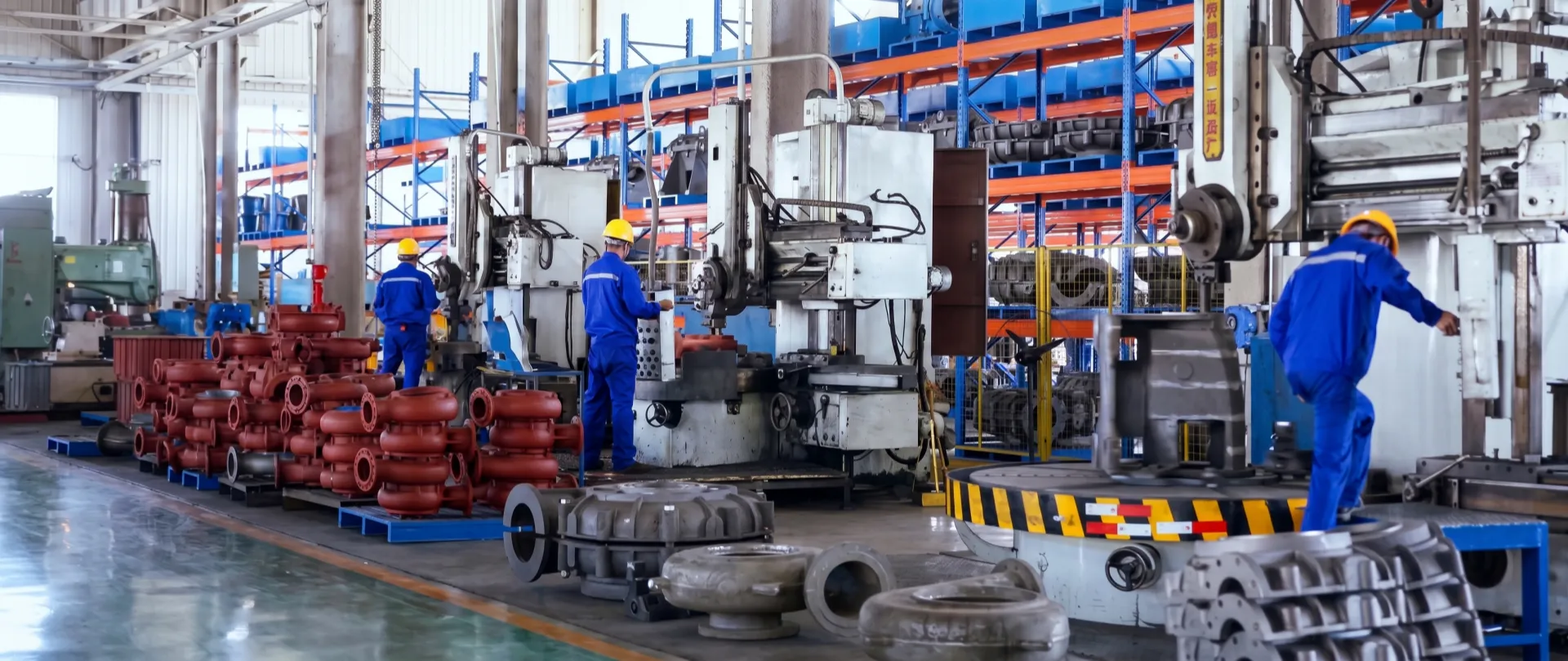 Heavy-duty slurry pumps, cast and tested in house