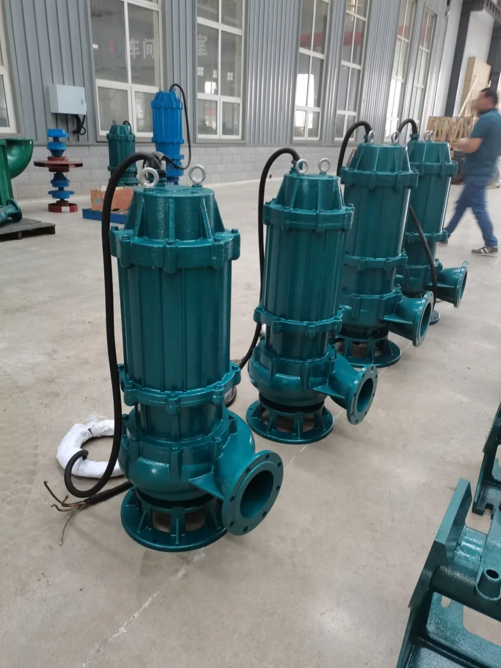 Submersible sewage pump for municipal and industrial duty