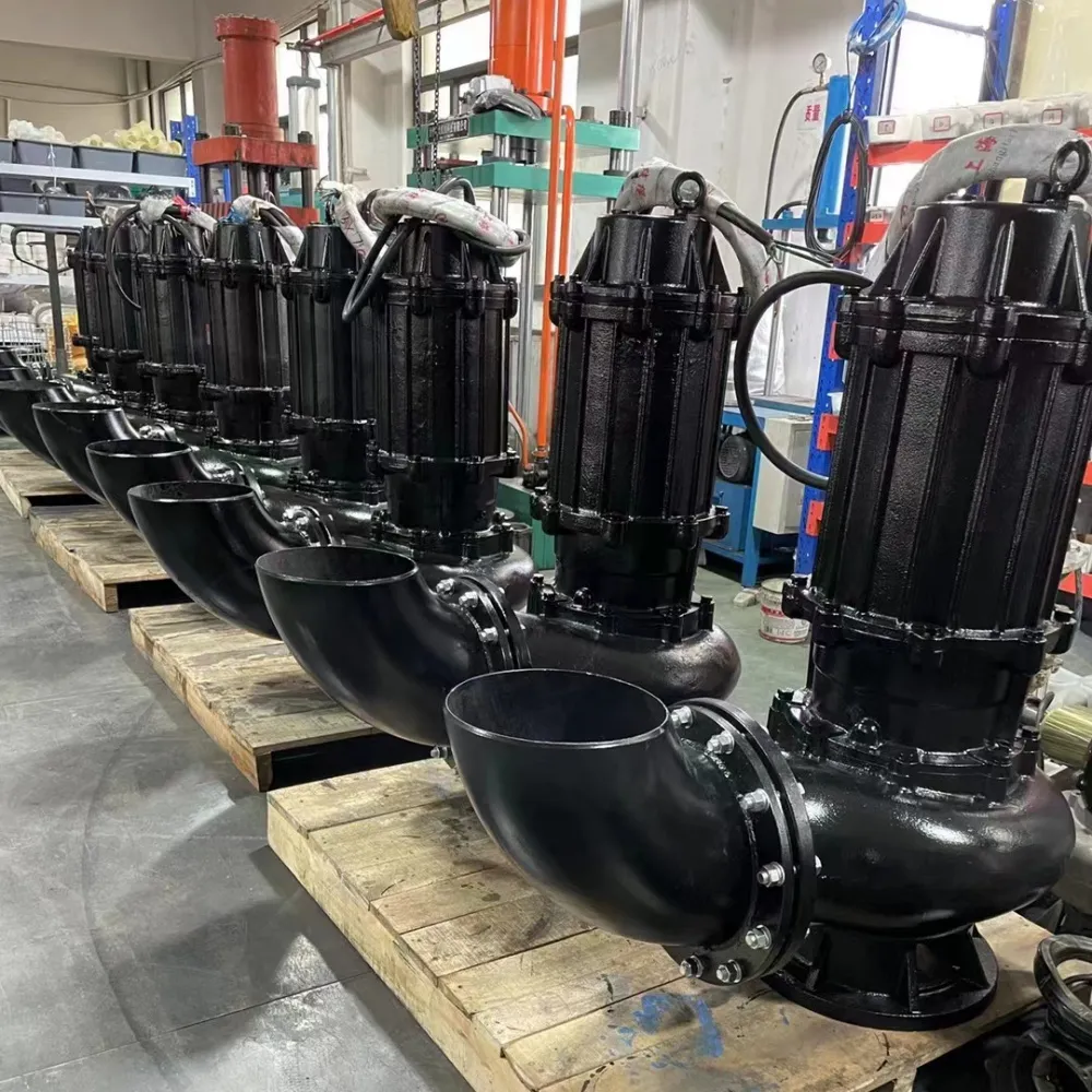 Submersible sewage pump for municipal and industrial duty