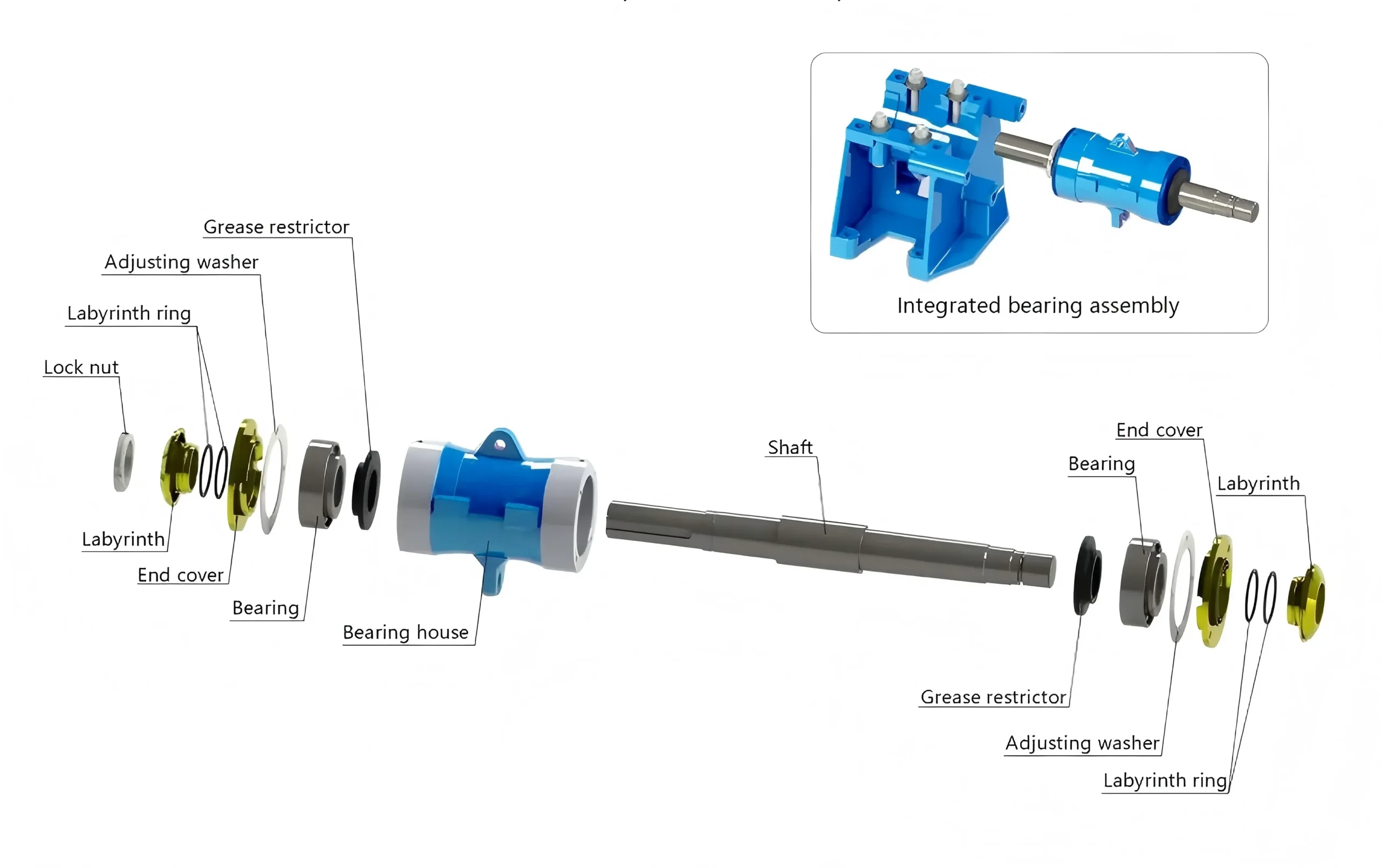 Exploded assembly drawing