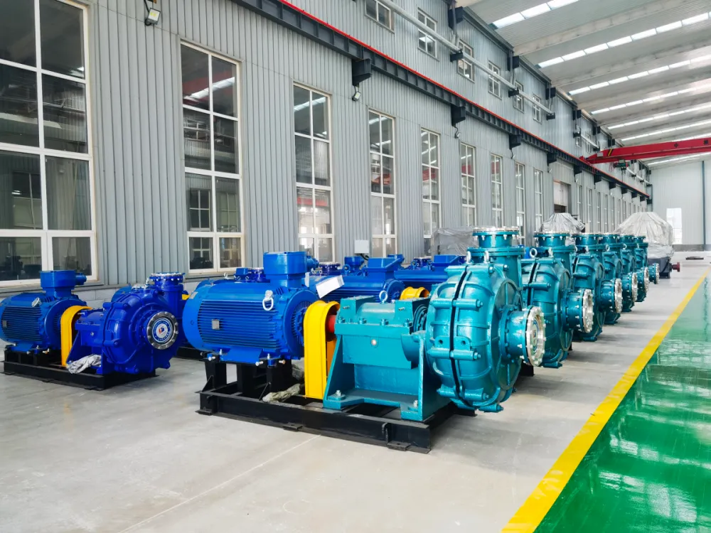 SZP-series pump sets with motors and coupling guards on common baseplates