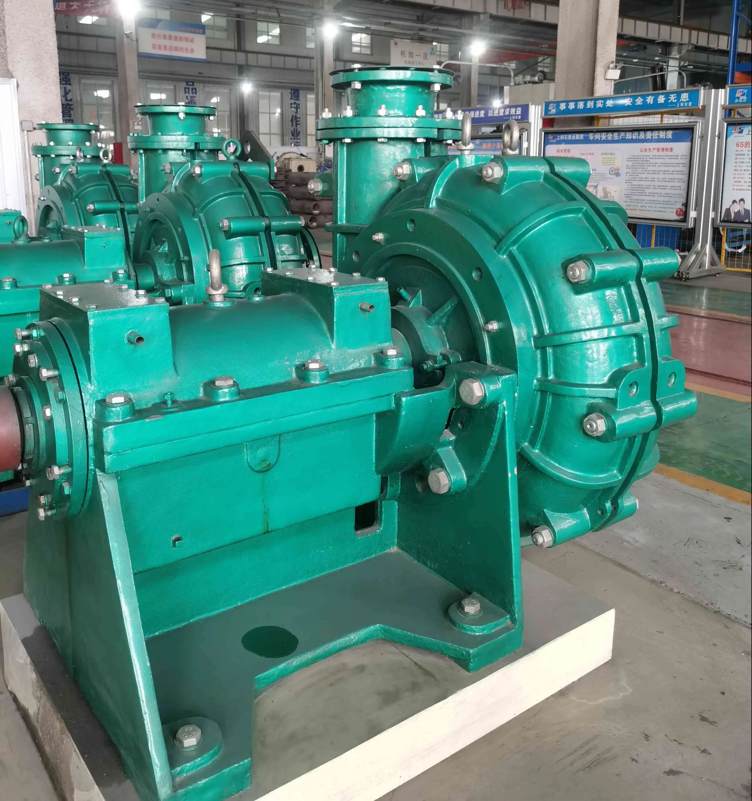 SZP-series slurry pump, side elevation