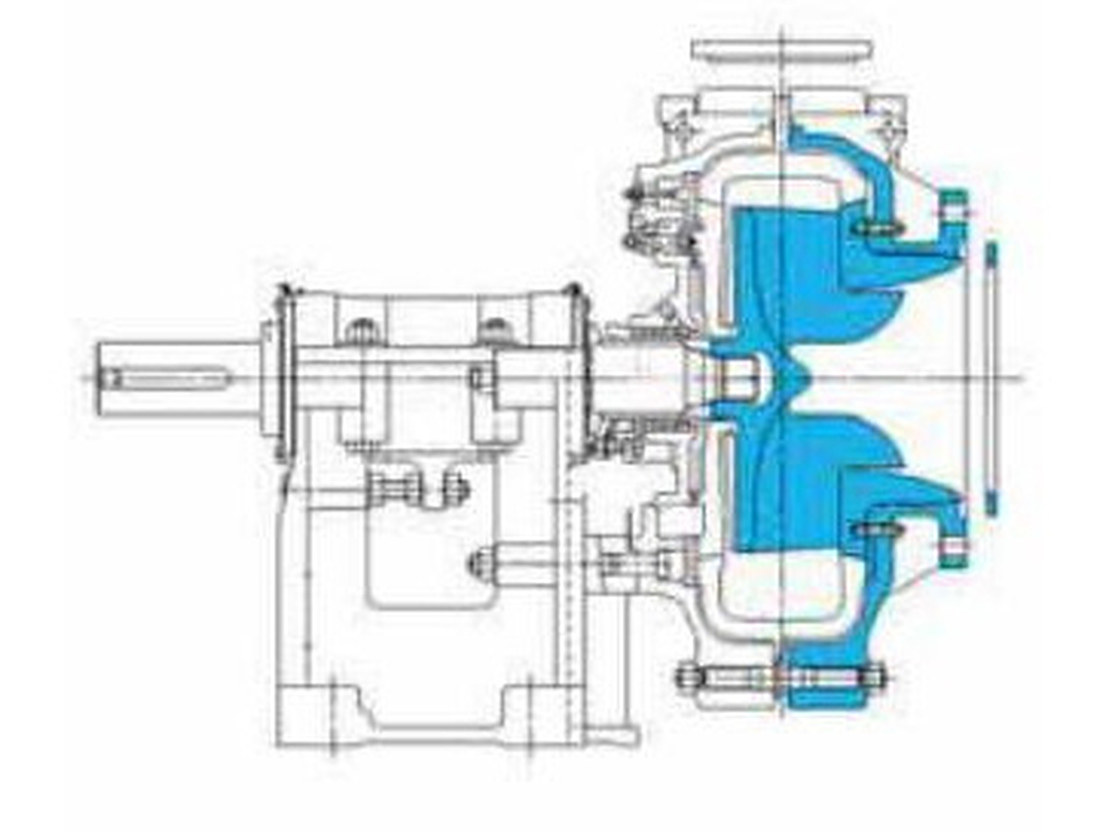 Froth pump cutaway structure