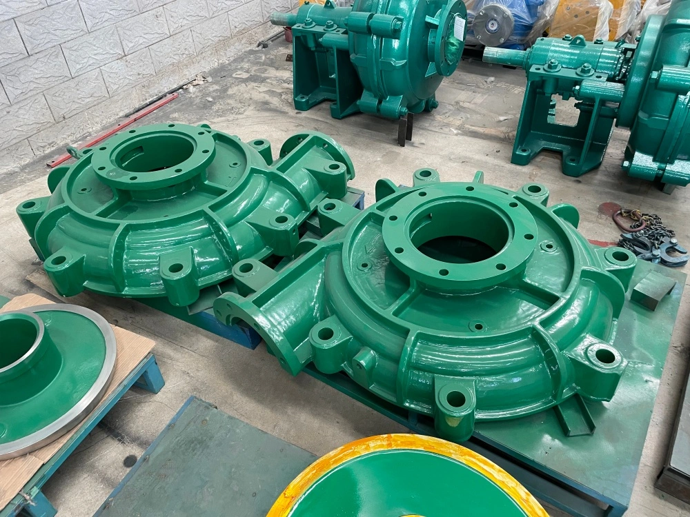 Slurry pump volute liner and casing liners