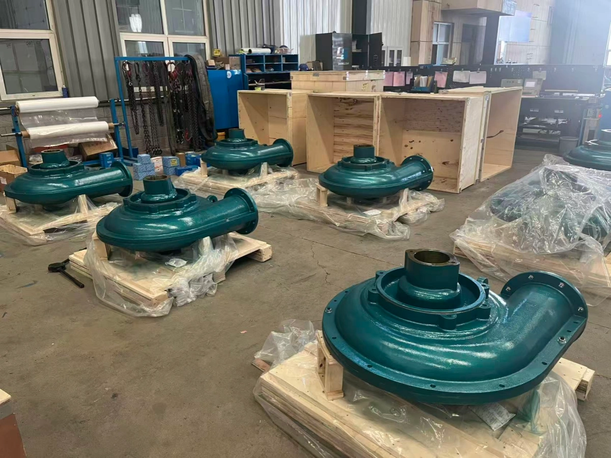 Slurry pump volute liner and casing liners