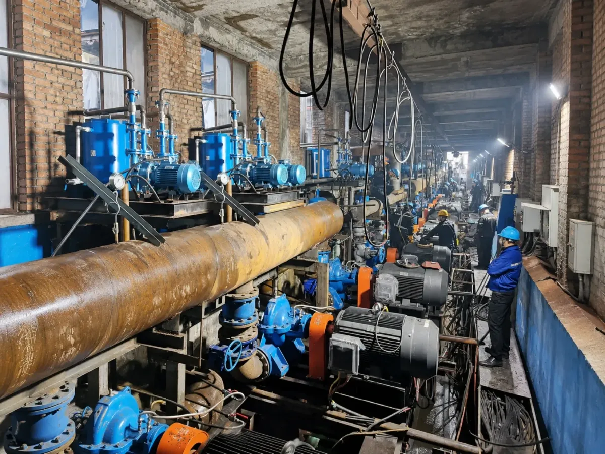 Double suction pump for water supply and HVAC