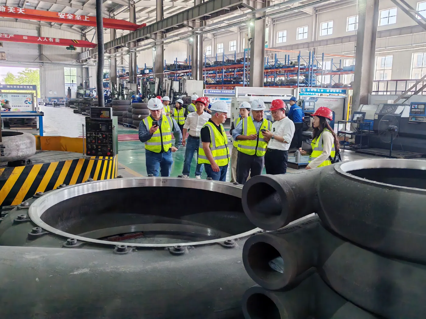 Customer visit to the plant