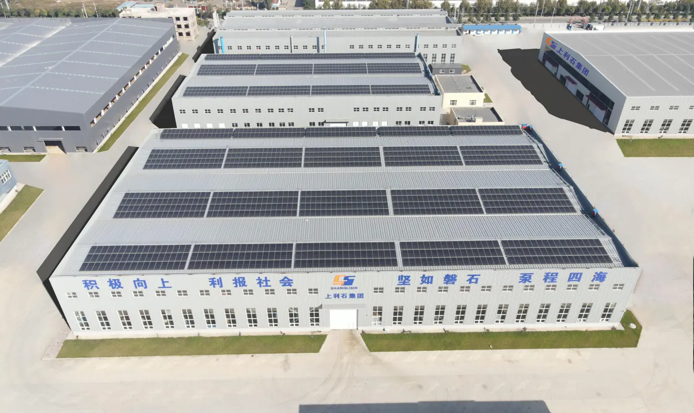Aerial view of the plant