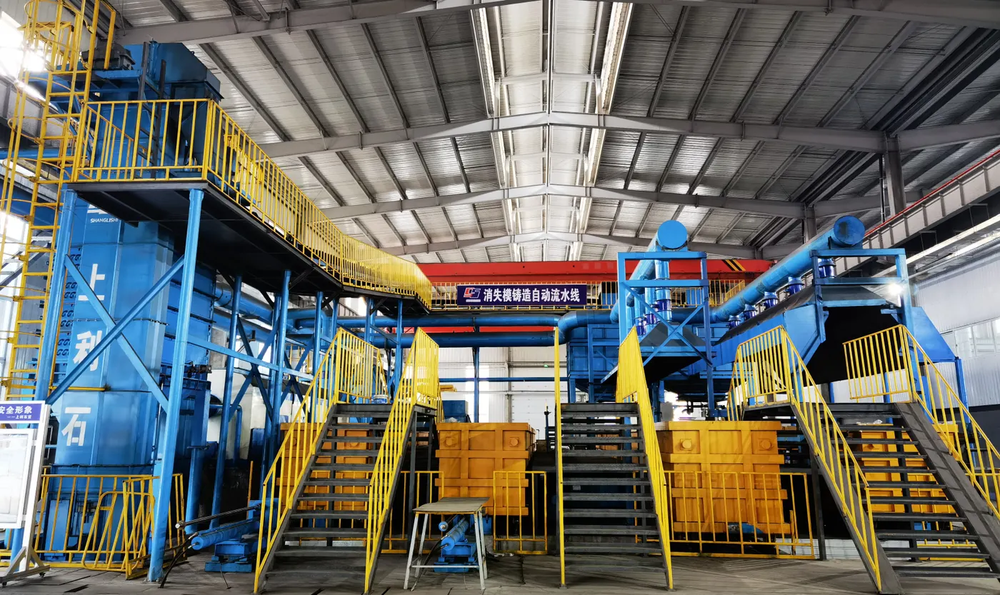 Automated lost-foam casting line