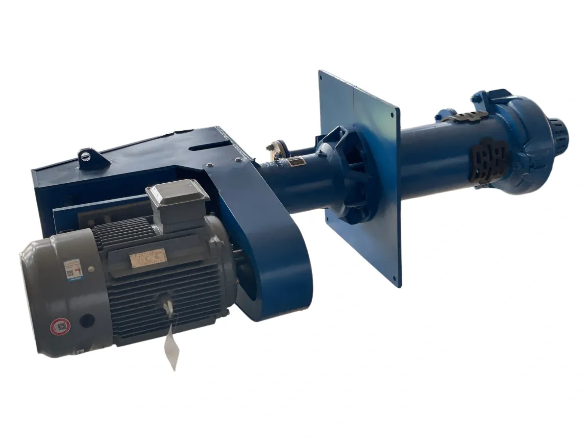 SSP vertical sump pump unit on white background