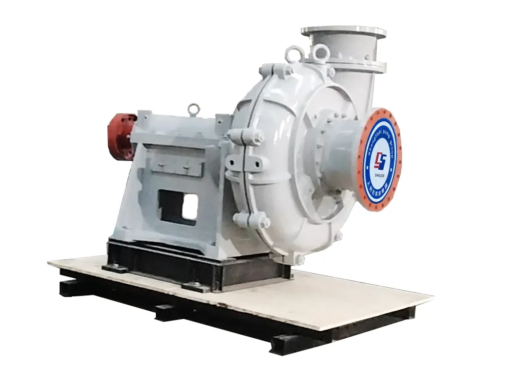 SAZP ceramic slurry pump and drive assembly on a common baseplate