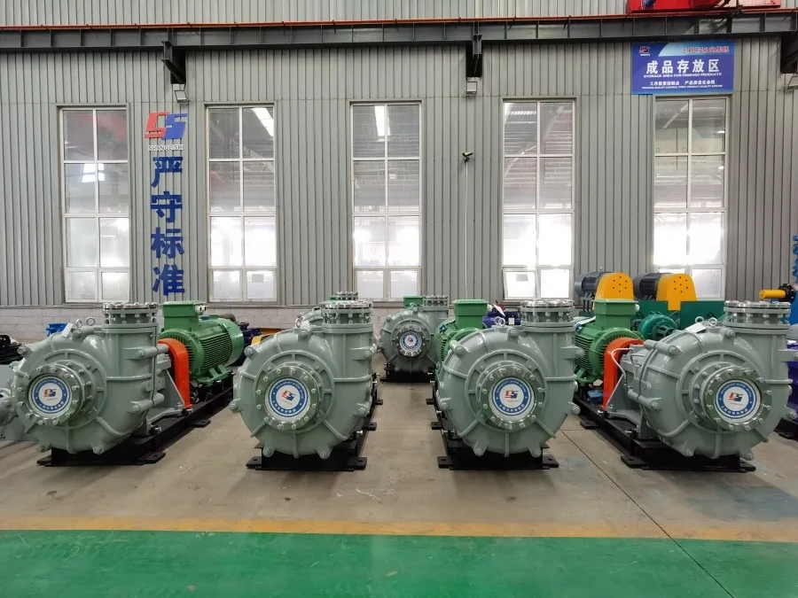 SZP-series slurry pumps in the workshop