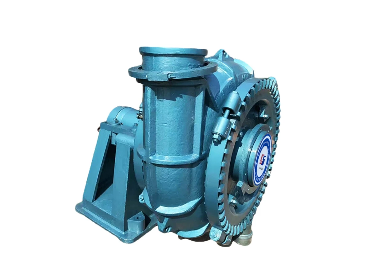 SGH gravel sand pump wet end on white background