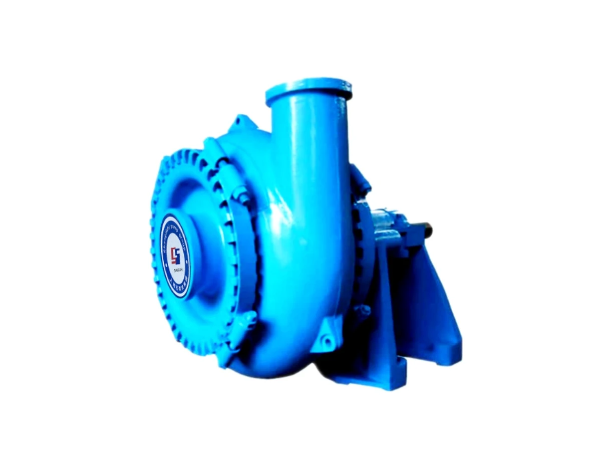 SGH gravel sand pump casing and suction branch on white background
